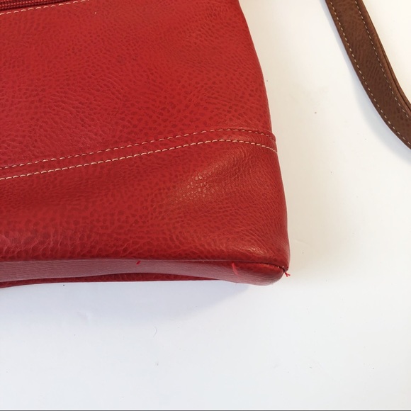 Mia and Luca vegan leather crossbody bag purse red - Picture 8 of 12